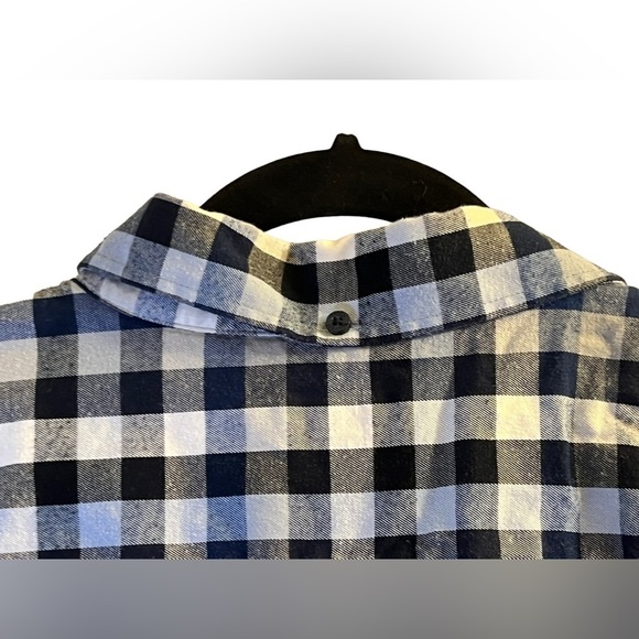 HAGGAR Clothing Blue Plaid Dress Shirt Sz XXL - Picture 6 of 10